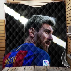 Barca LaLiga Football Player Lionel Messi Quilt Blanket