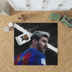 Barca LaLiga Football Player Lionel Messi Rug