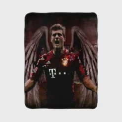 Bayern Munich Football Player Toni Kroos Fleece Blanket 1