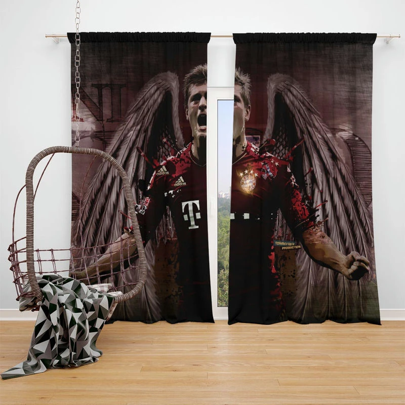Bayern Munich Football Player Toni Kroos Window Curtain