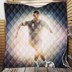 Belgian Professional Footballer Eden Hazard Quilt Blanket