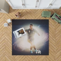 Belgian Professional Footballer Eden Hazard Rug