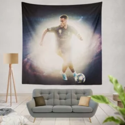 Belgian Professional Footballer Eden Hazard Tapestry