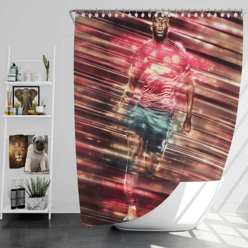 Belgium Romelu Menama Lukaku Bolingoli Shower Curtain