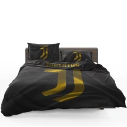 Black Flag Juve Football Club Logo Bedding Set