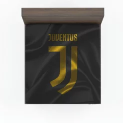 Black Flag Juve Football Club Logo Fitted Sheet