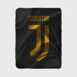 Black Flag Juve Football Club Logo Fleece Blanket 1