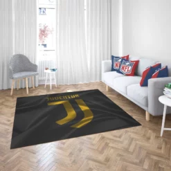 Black Flag Juve Football Club Logo Rug 2