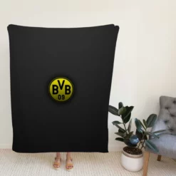 Borussia Dortmund Absolutely Stunning Logo Fleece Blanket