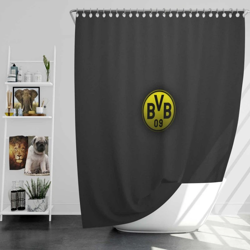 Borussia Dortmund Absolutely Stunning Logo Shower Curtain