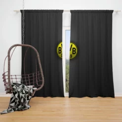 Borussia Dortmund Absolutely Stunning Logo Window Curtain