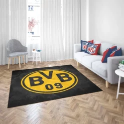 Borussia Dortmund BVB Club Yello Logo Rug 2