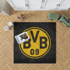 Borussia Dortmund BVB Club Yello Logo Rug