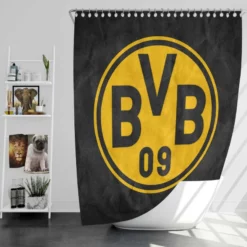 Borussia Dortmund BVB Club Yello Logo Shower Curtain