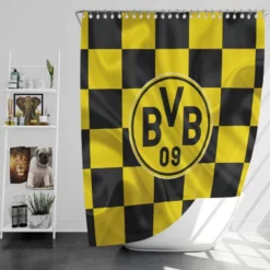 Borussia Dortmund BVB Excellent Football Club Shower Curtain