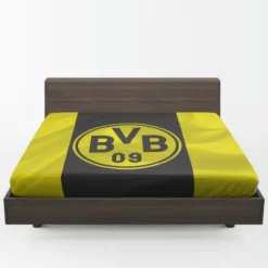 Borussia Dortmund BVB Football Club Logo Fitted Sheet 1