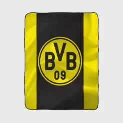 Borussia Dortmund BVB Football Club Logo Fleece Blanket 1