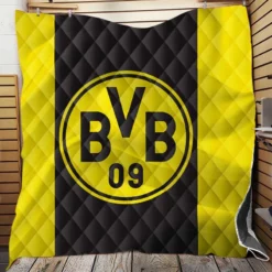 Borussia Dortmund BVB Football Club Logo Quilt Blanket