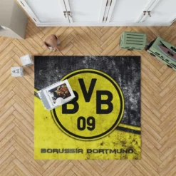 Borussia Dortmund BVB Football Club Rug