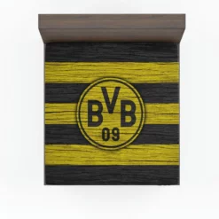 Borussia Dortmund Famous German Football Club Logo Fitted Sheet