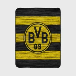 Borussia Dortmund Famous German Football Club Logo Fleece Blanket 1