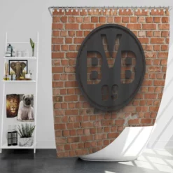 Borussia Dortmund German Professional Football Club Shower Curtain