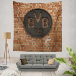 Borussia Dortmund German Professional Football Club Tapestry