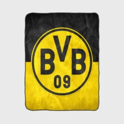 Borussia Dortmund North Rhine Westphalia Logo Fleece Blanket 1