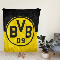 Borussia Dortmund North Rhine Westphalia Logo Fleece Blanket