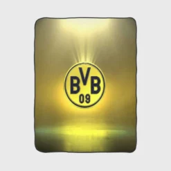 Borussia Dortmund Premier League Team Logo Fleece Blanket 1