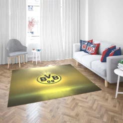 Borussia Dortmund Premier League Team Logo Rug 2