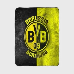 Borussia Dortmund Soccer Club Fleece Blanket 1