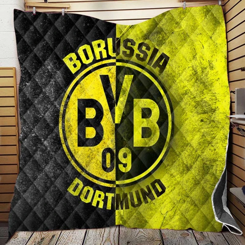 Borussia Dortmund Soccer Club Quilt Blanket