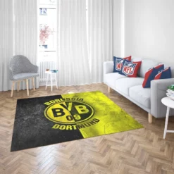 Borussia Dortmund Soccer Club Rug 2