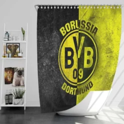 Borussia Dortmund Soccer Club Shower Curtain
