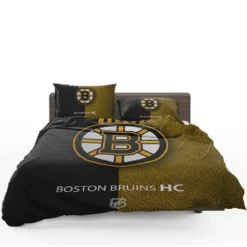 Boston Bruins Excellent NHL Ice Hockey Team America Bedding Set