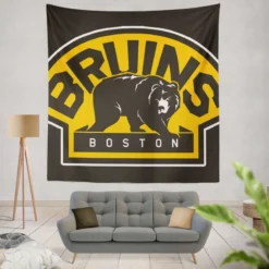 Boston Bruins Popular NHL Ice Hockey Team Tapestry