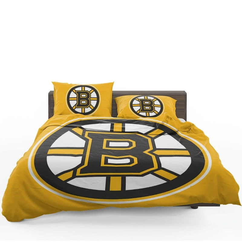 Boston Bruins Professional NHL Ice Hockey Team Bedding Set