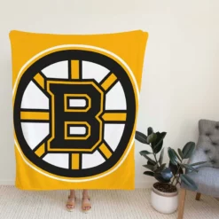 Boston Bruins Professional NHL Ice Hockey Team Fleece Blanket