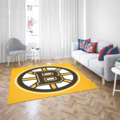 Boston Bruins Professional NHL Ice Hockey Team Rug 2