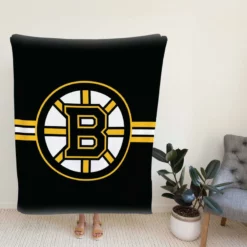 Boston Bruins Top Ranked NHL Ice Hockey Team Fleece Blanket