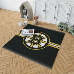 Boston Bruins Top Ranked NHL Ice Hockey Team Rug 1