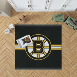 Boston Bruins Top Ranked NHL Ice Hockey Team Rug