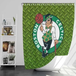 Boston Celtics Classic Basketball Team Shower Curtain