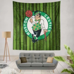 Boston Celtics Famous NBA Basketball Club Tapestry