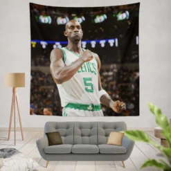 Boston Celtics Kevin Garnett NBA Basketball Club Tapestry