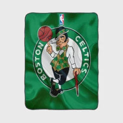 Boston Celtics NBA Basketball Club Logo Fleece Blanket 1