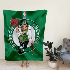 Boston Celtics NBA Basketball Club Logo Fleece Blanket