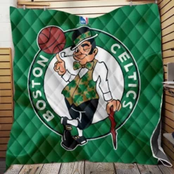 Boston Celtics NBA Basketball Club Logo Quilt Blanket