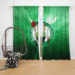 Boston Celtics Popular NBA Basketball Club Window Curtain